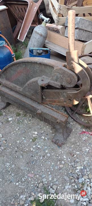 Gilotyna nożyce ręczne do cięcia blachy łódzkie Uniejów