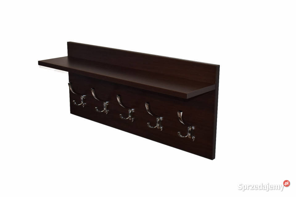 Wieszak z półką 80 cm Wenge