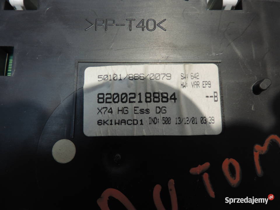 RENAULT LAGUNA 2 18 16V LICZNIK ZEGAR 8200218884 osobowe Nowy Sącz