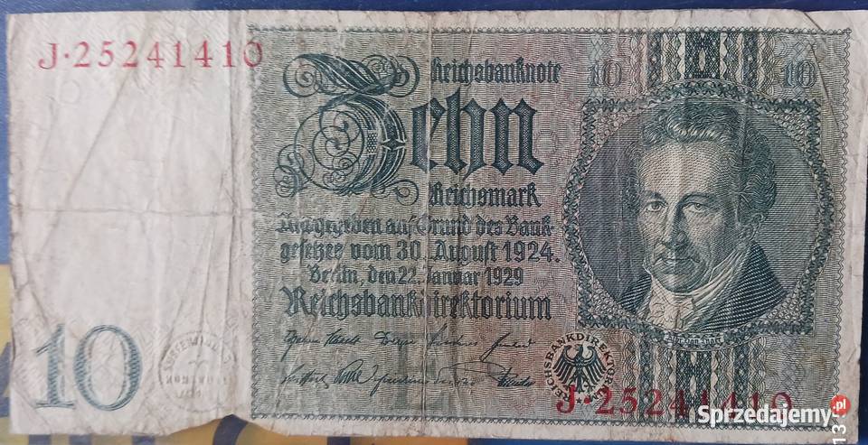 10 Marek Niemcy 1929 r seria PZ Konin