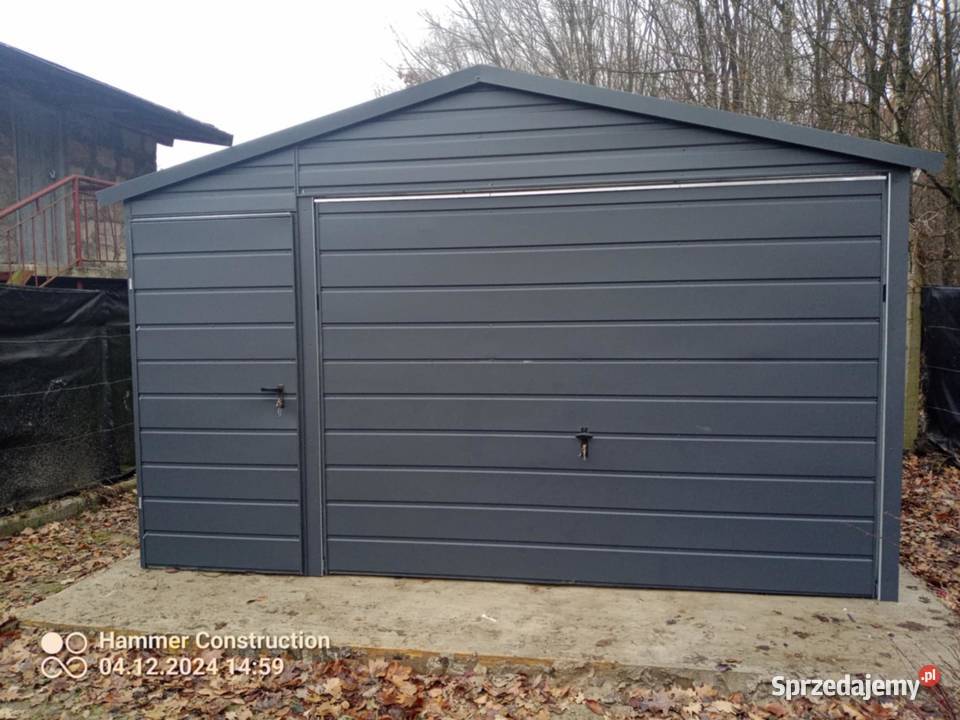 Garaż blaszany 4x5 Wzmocniony PROFILAMI Sprzedaż Wrocław
