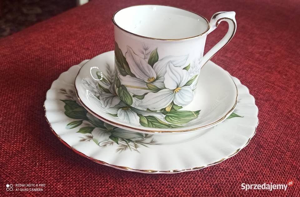 Filiżanka z talerzykiem deserowym Royal Albert Porcelana i szkło Gdańsk