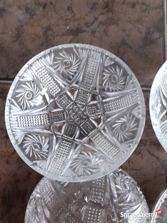Kryształ Salaterki kryształowe łódzkie Łódź