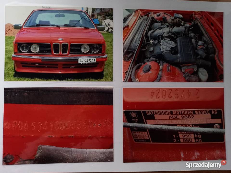 BMW E24 635CSI Seria 6 świętokrzyskie sprzedam