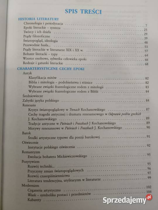 Tablice język polski literatura polska wiedza o encyklopedie, słowniki, leksykony sprzedam
