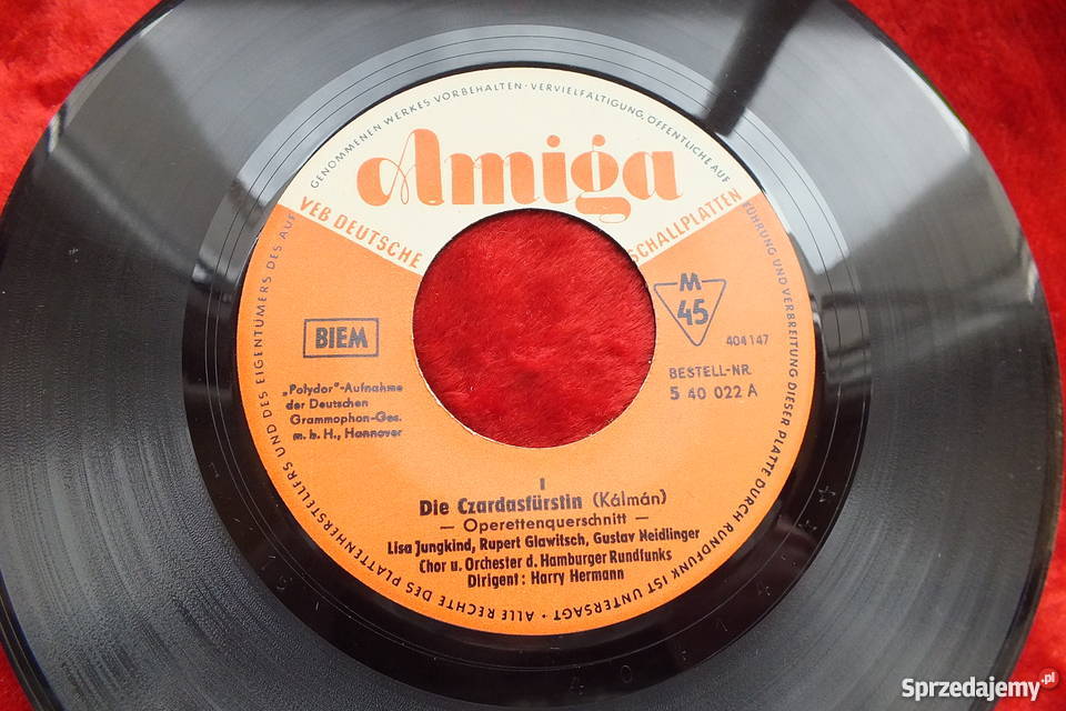 Płyta winylowa szelakowa Die Czardasfursti lubuskie Żary