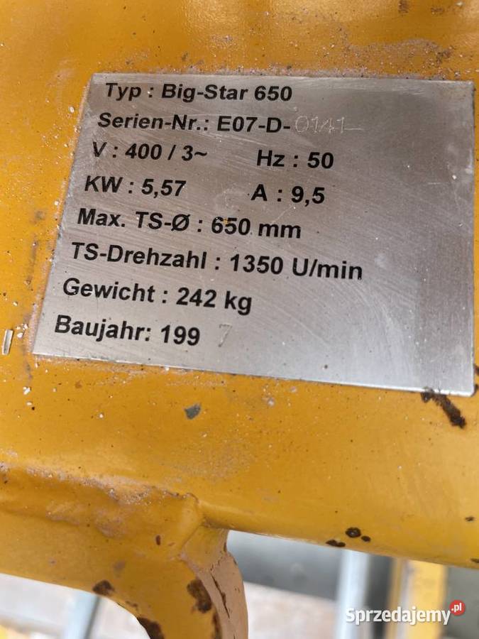 Piła przecinarka stolikowa BIG STAR BS650 do wielkopolskie