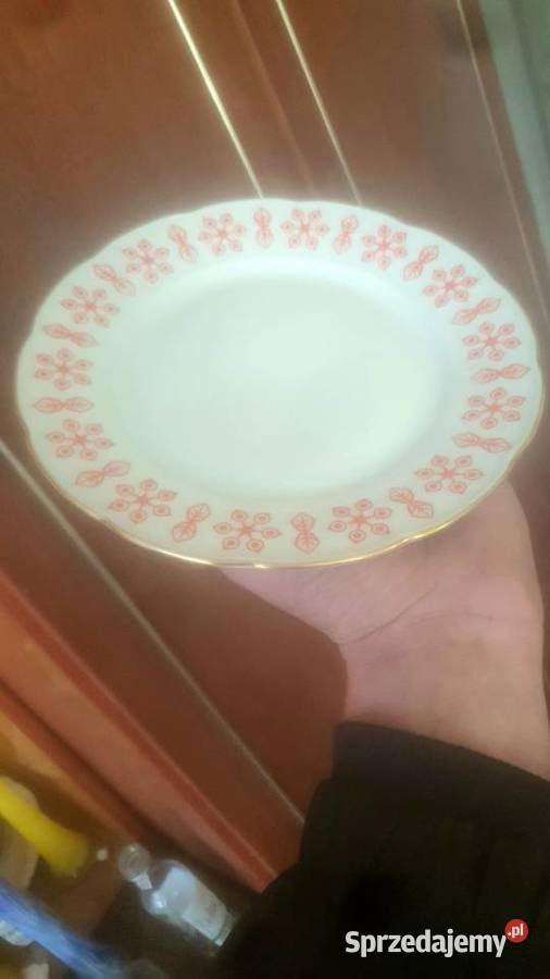 Czechoslowackie talerze porcelanowe Thun z Warszawa sprzedam