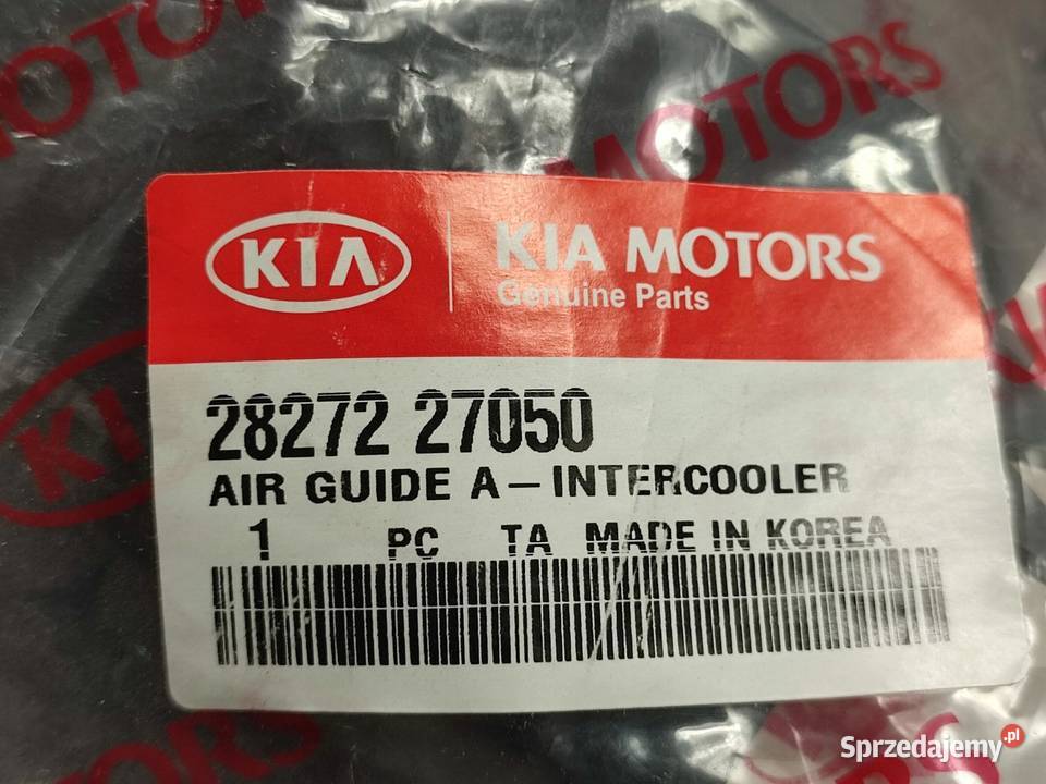 DOLOT WLOT POWIETRZA INTERCOOLERA KIA CERATO I osobowe