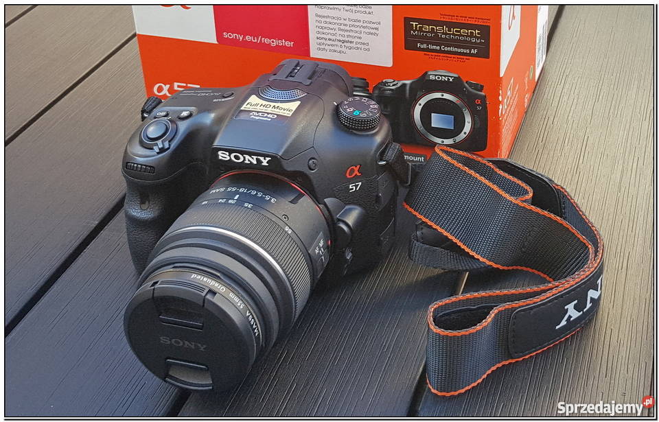Sony SLT A57 stan idealny 9700 foto komplet sprzedam
