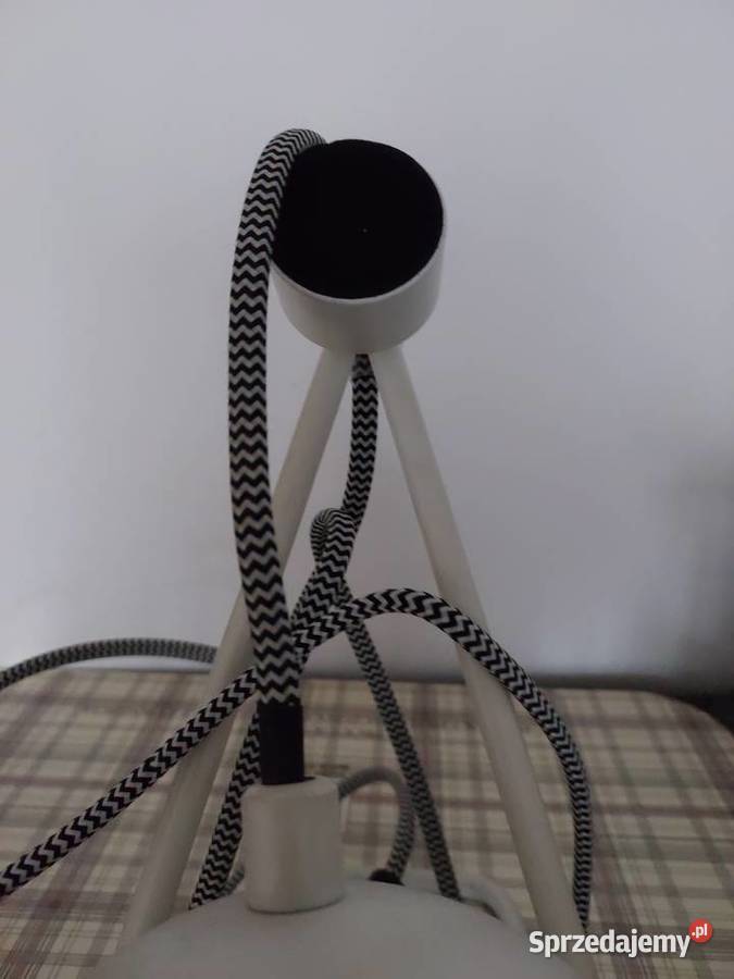 Lampka retro biała czarna z żarówką Nowa inny kolor Wrocław