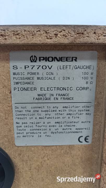 PIONEER SP770V kolumny audio bez maskownic Poznań sprzedam