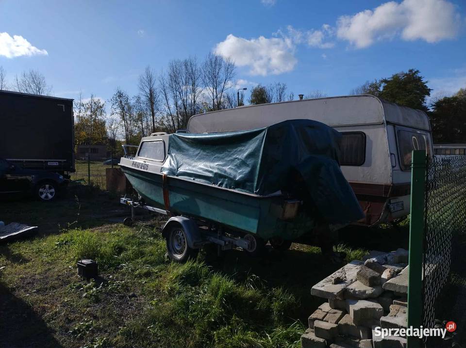 Łódka łódź przyczepa silnik ryby śląskie Zabrze