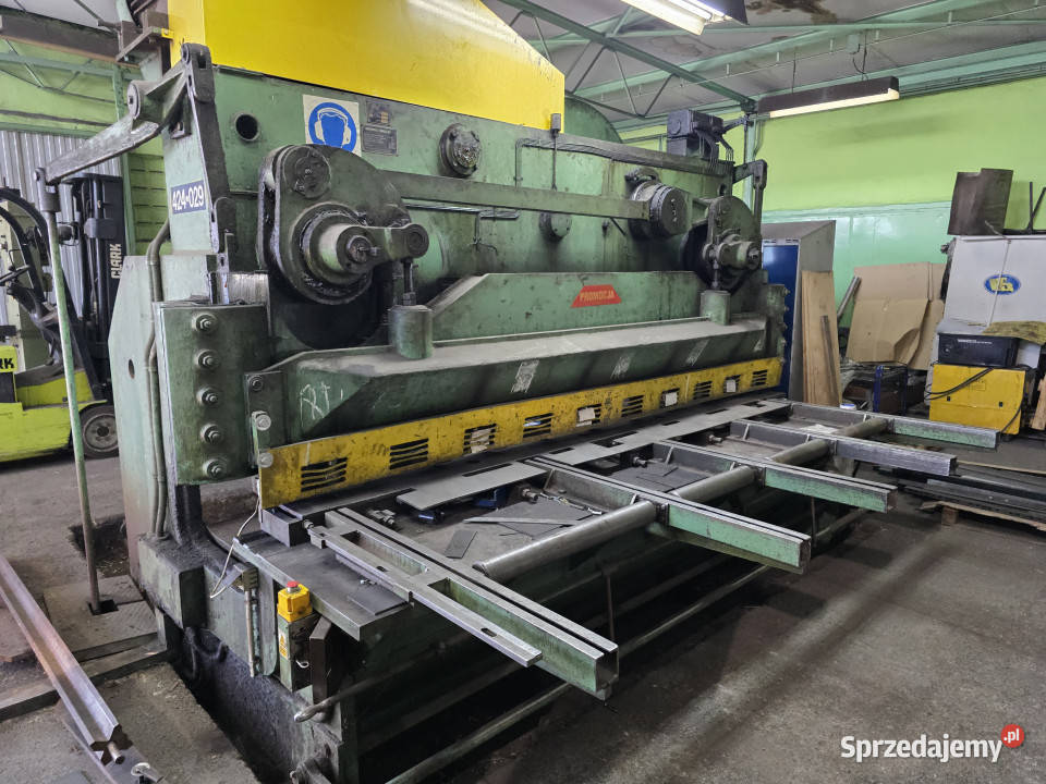 Nożyce gilotynowe gilotyna hydrauliczna do blach Biskupice sprzedam