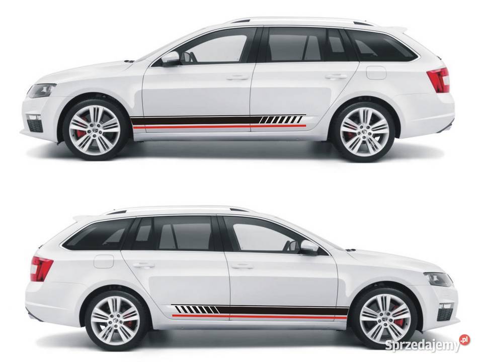 SKODA Uniwersalne Naklejki Pasy Boczne 190 Na Kraków