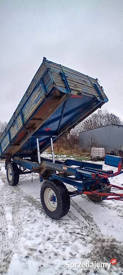 Przyczepa wywrotka na 3 str nieuszkodzony Osówka
