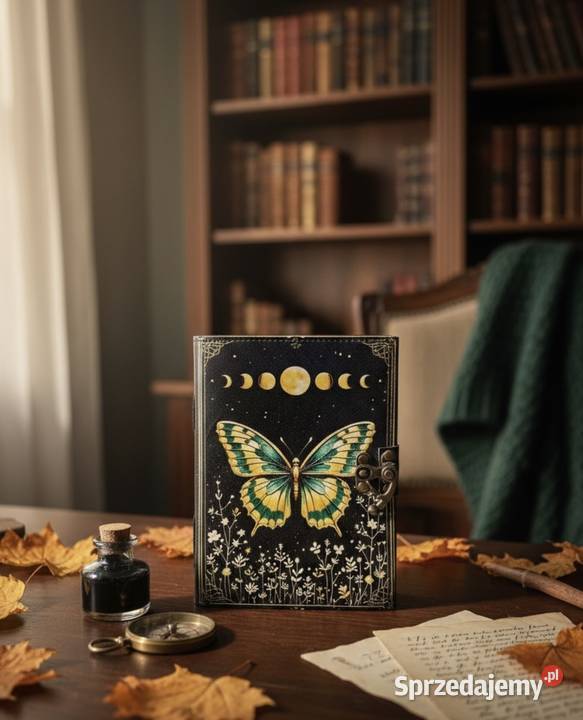 Dziennik skórzany scrapbooking vintage Łabiszyn