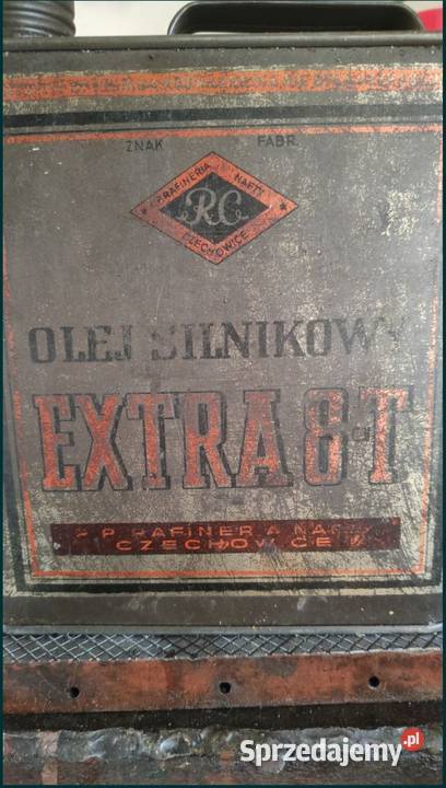 Oryginalny kanister z olejem lata 70 te Pozostałe sprzedam