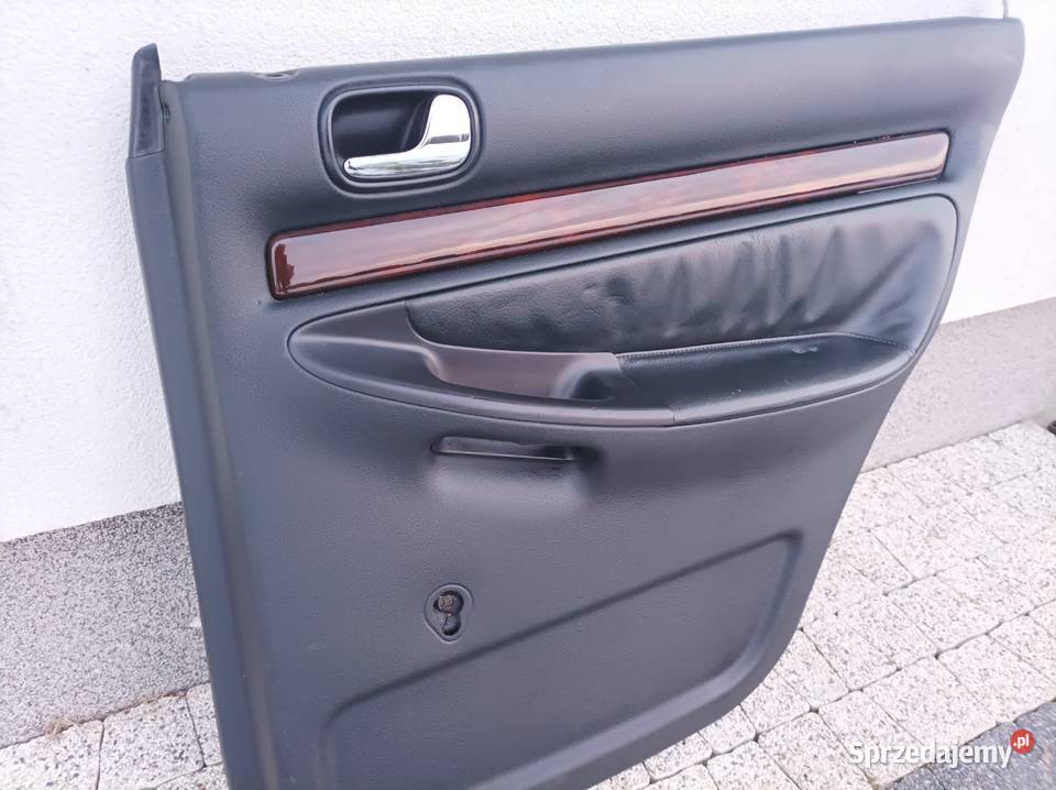 Boczek drzwi prawy tył drewno skóra Audi a4 b5 Radom