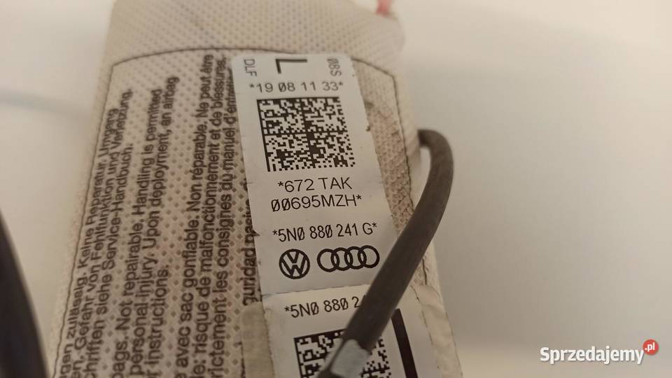 VW TIGUAN PODUSZKA FOTELA LEWA 5N0880241G