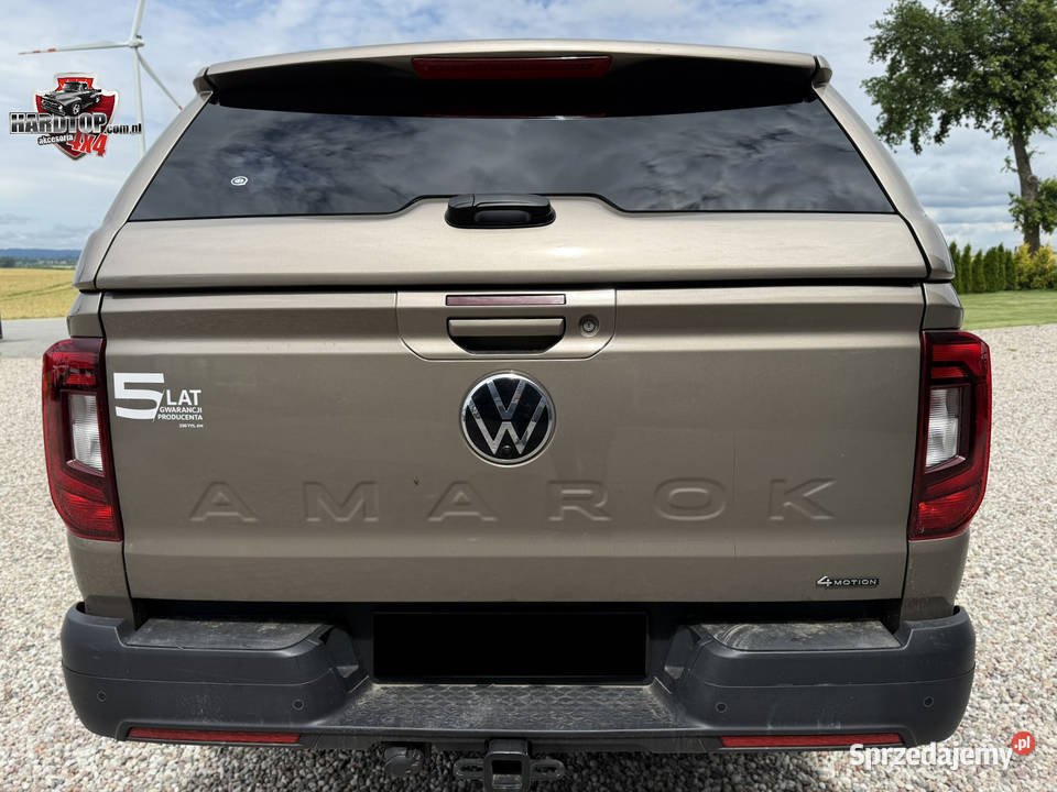 Zabudowa paki Hardtop Volkswagen Amarok 2023 Lampy robocze Pasłęk