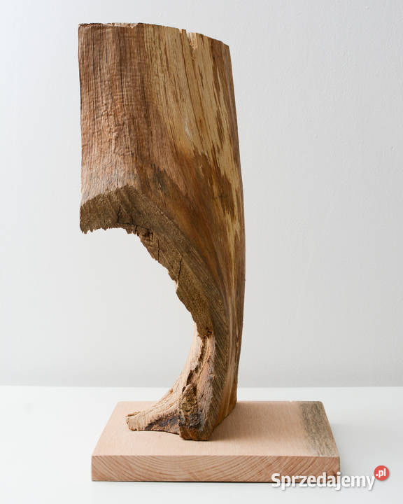Rzezba z drewna abstrakcja ekspresjonizm modern minimalizm