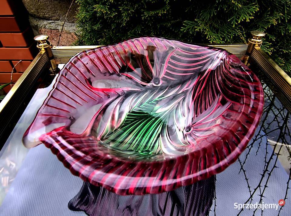 Miska grube solidne szkło barwione w masie lubuskie Klenica