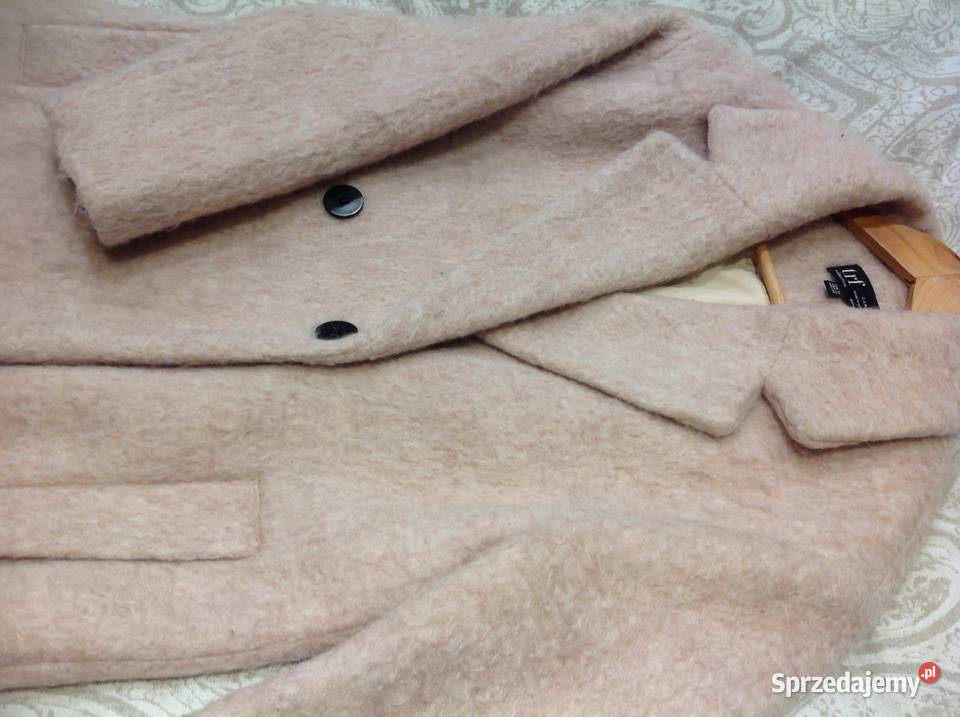 Płaszcz Zimowy Damski ZARA XS Wełniany Nowa Sól