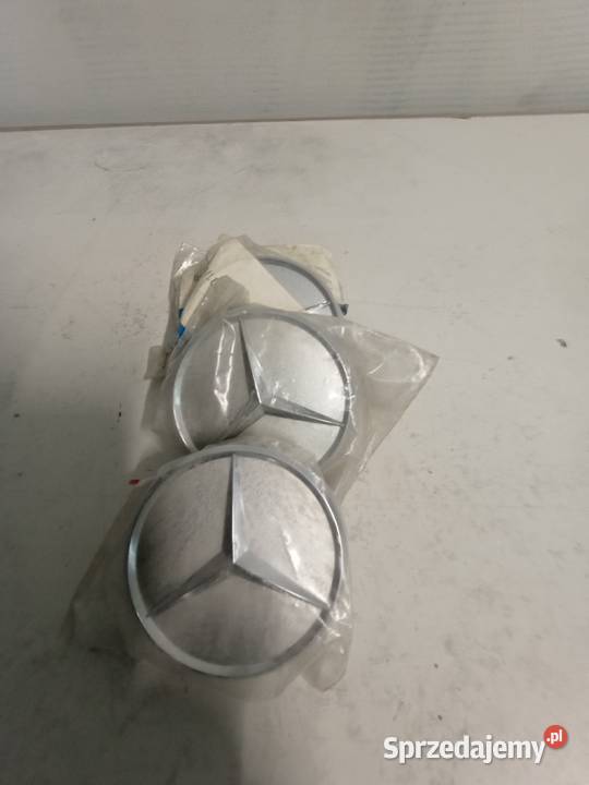 Dekielki Mercedes 75mm srebrne Komplet 4 do felg