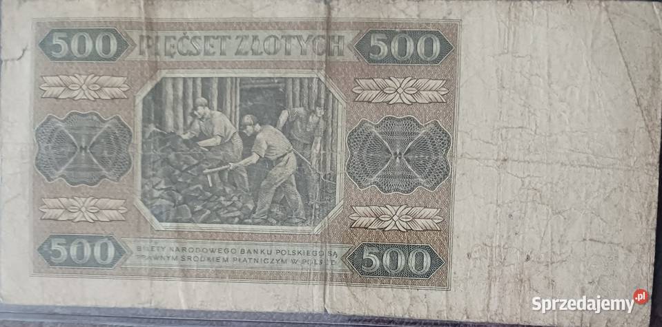 500 złotych Górnik 1VII1948 r seria AK Konin