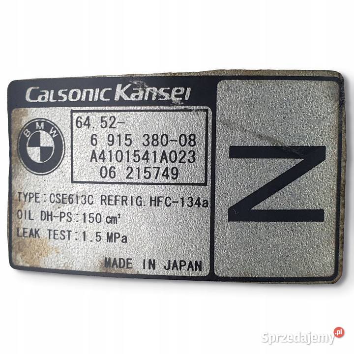 SPRĘŻARKA KLIMATYZACJI BMW E87 E90 18 20 i lubelskie