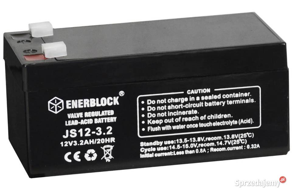 Akumulator ENERBLOCK AGM JS1232 12V 32Ah Wrocław
