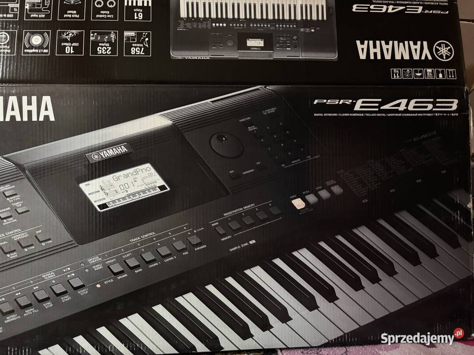 Zestaw Keyboard Yamaha psr E463 stojak Nowy Ostrołęka