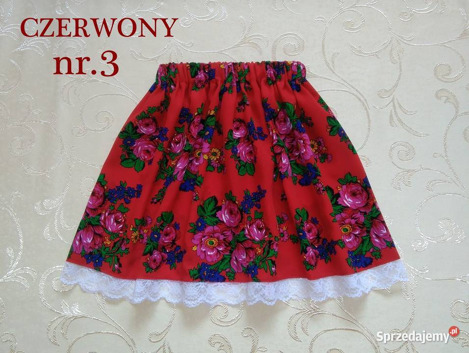 Spódniczka ludowa krakowska góralska folk dziewczynka Michałów