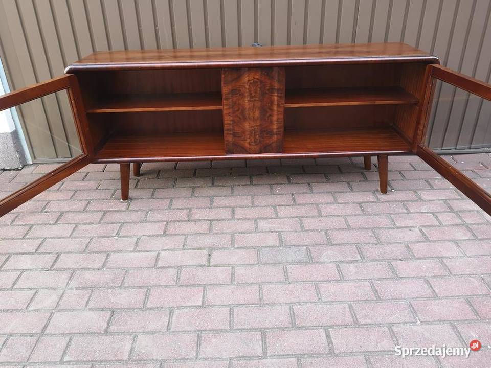 Komoda ARTDECO Orzech RTV Niska Unikat 155 Stara Swarzędz