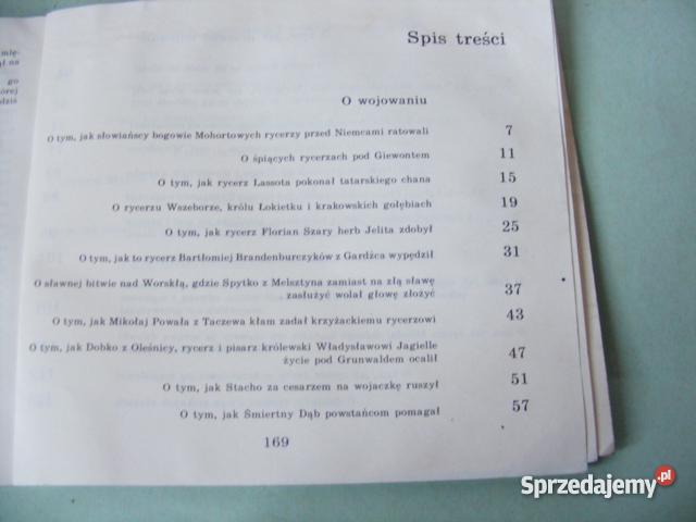 Rycerz Króla Jegomości Polskie opowieści rycersk Książki dla dzieci Oborniki Śląskie sprzedam