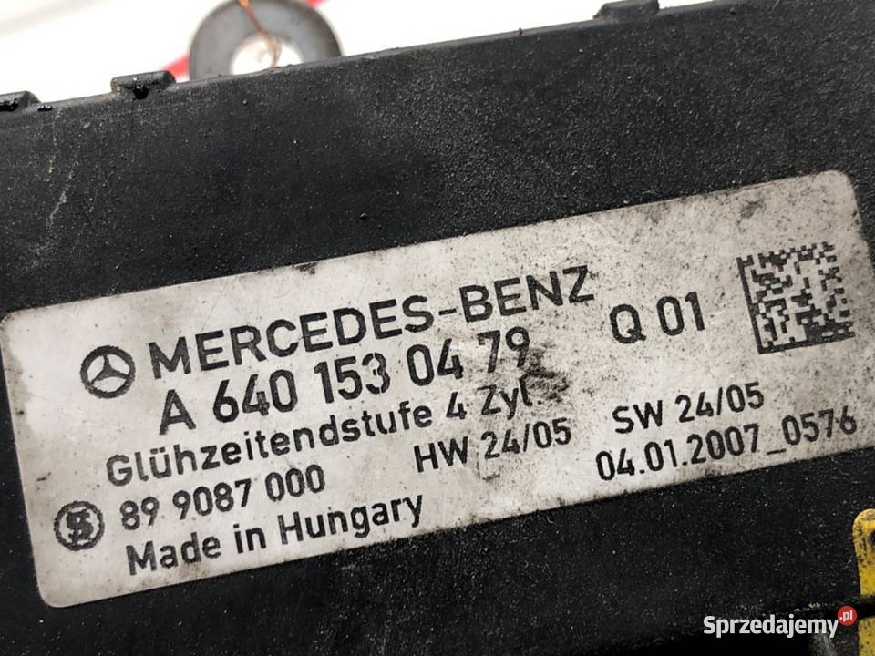PRZEKAŹNIK ŚWIEC ŻAROWYCH MERCEDES W245 osobowe