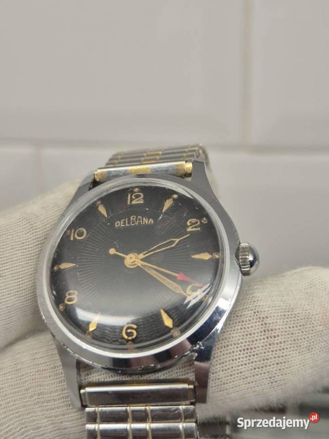 Zegarek vintage Delbana tzw murzynek Chorzów