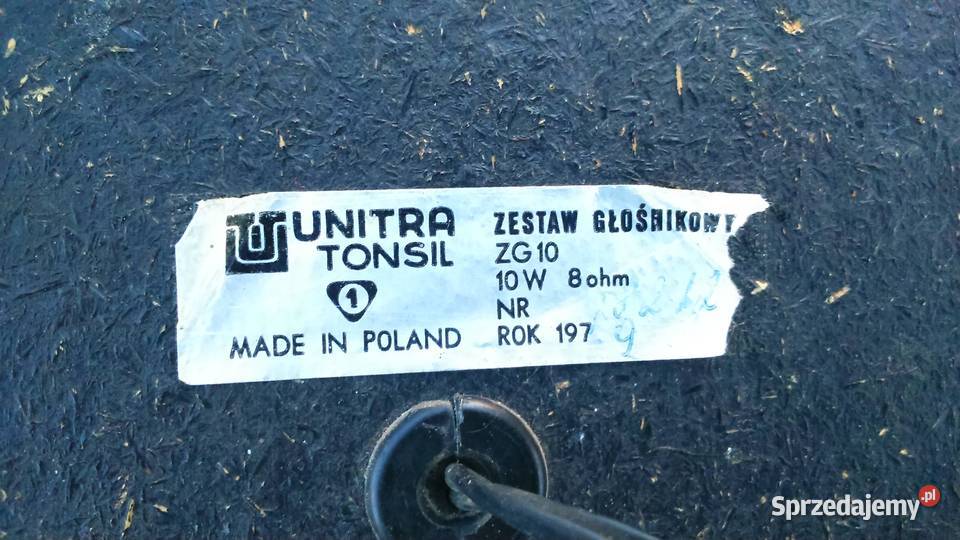 Kolumny głośniki Unitra Tonsil ZG 1010W8 Tuszkowo