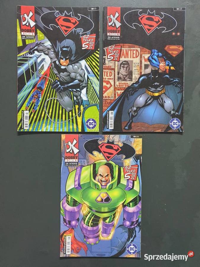 Superman Batman kompletna miniseria 3 komiksy Komiksy Gdynia