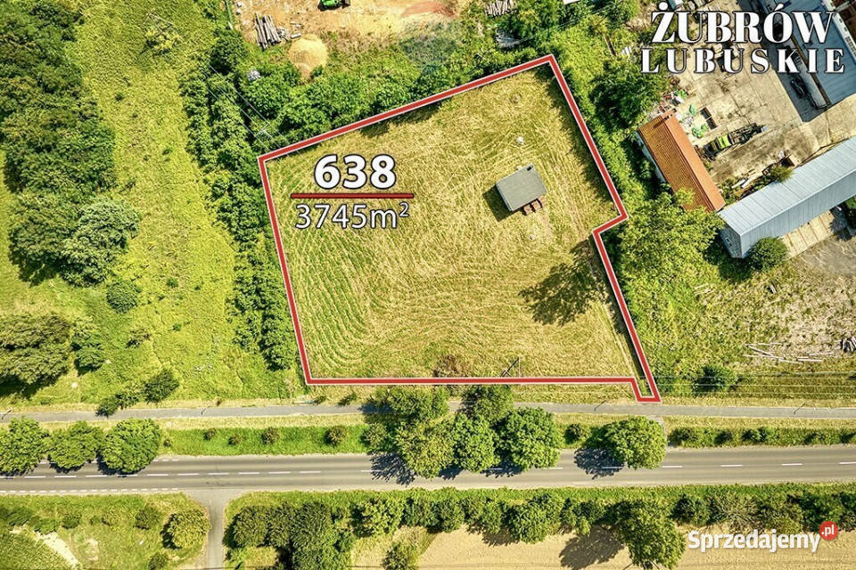 Działka inwestycyjna z WZ 3745 m Żubrów