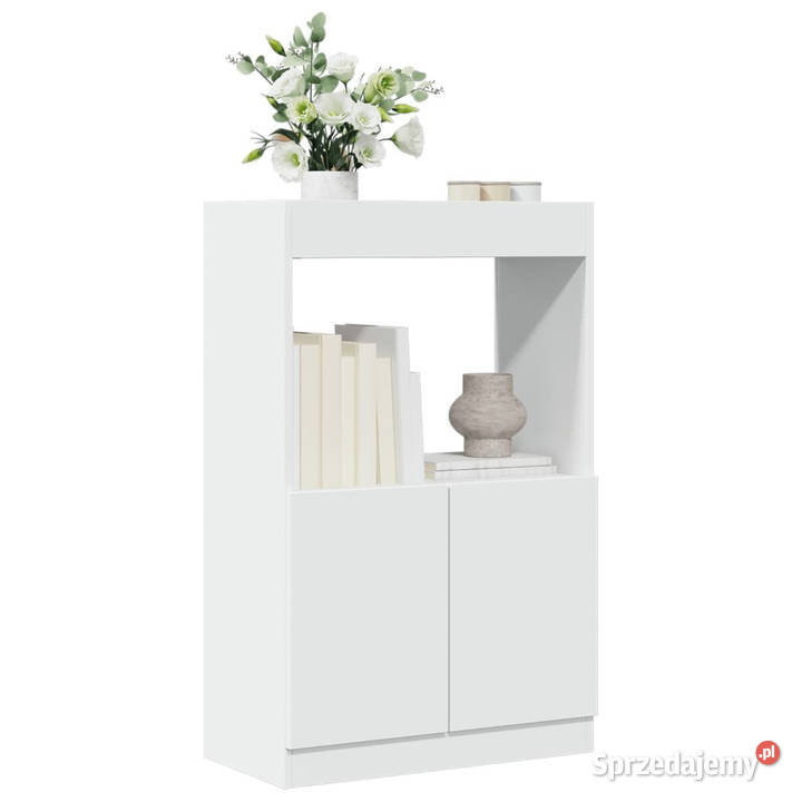 Wysoka szafka biała 63x33x100 materiał Warszawa