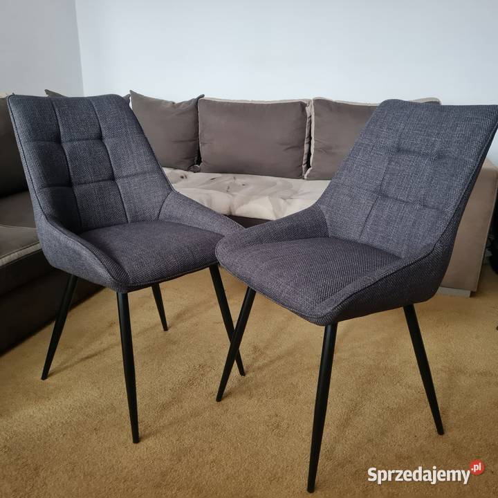 krzesła GLAMOUR szare PLAMOODPORNE NOWE świętokrzyskie Ostrowiec Świętokrzyski