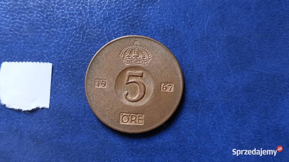Stare monety 5 ore 1967 Szwecja Lesko