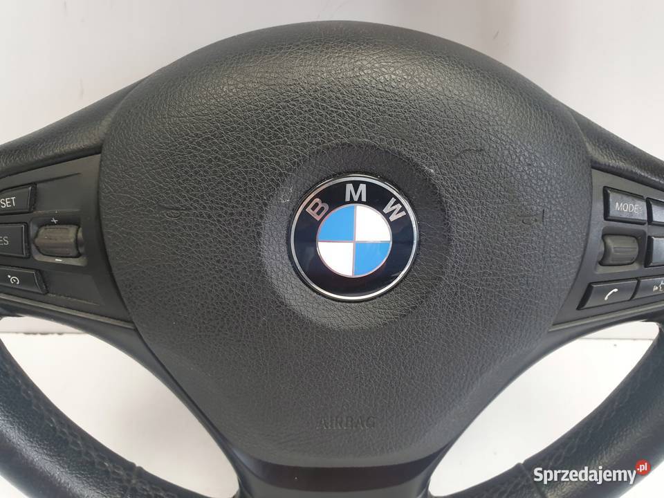 BMW F30 KIEROWNICA SKÓRZANA skóra MULTIFUKCYJNA Wyposażenie wnętrza