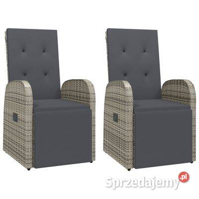 vidaXL Rozkładane krzesła ogrodowe poduszki 2 Warszawa