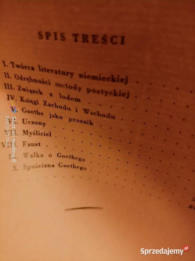 Goethe Szaginian unikat okazy antykwariat Warszawa