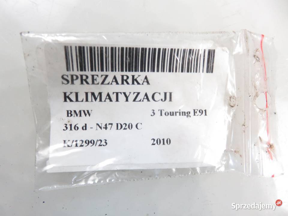 KOMPRESOR KLIMATYZACJI BMW 3 E91 316 d Części samochodowe