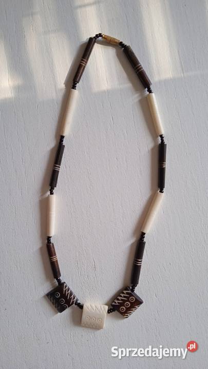 NASZYJNIKI Z EKOLOGICZNEJ KOŚCI I KORALIKÓW Piła sprzedam