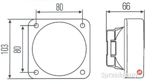 Lampa robocza kwadratowa H3 1GA996020001 małopolskie Kamionna sprzedam